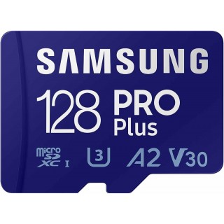 Samsung PRO Plus 128GB MicroSD U3 Class 10+SD adapter Samsung PRO Plus 128GB MicroSD U3 Class 10+SD adapter